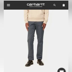 Carhartt WIP work in progress sid pant chino charcoal grey